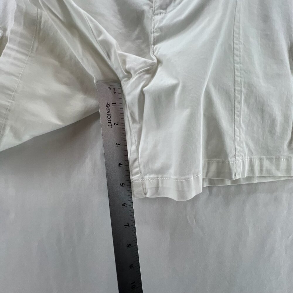 Lee Ultra Lux Comfort Cargo Short Womens 30 High Rise Stretch Relaxed Fit White - Picture 9 of 15